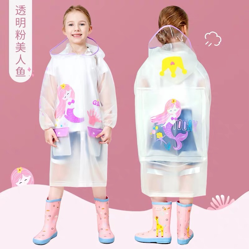 Raincoat, rain cloak, mermaid