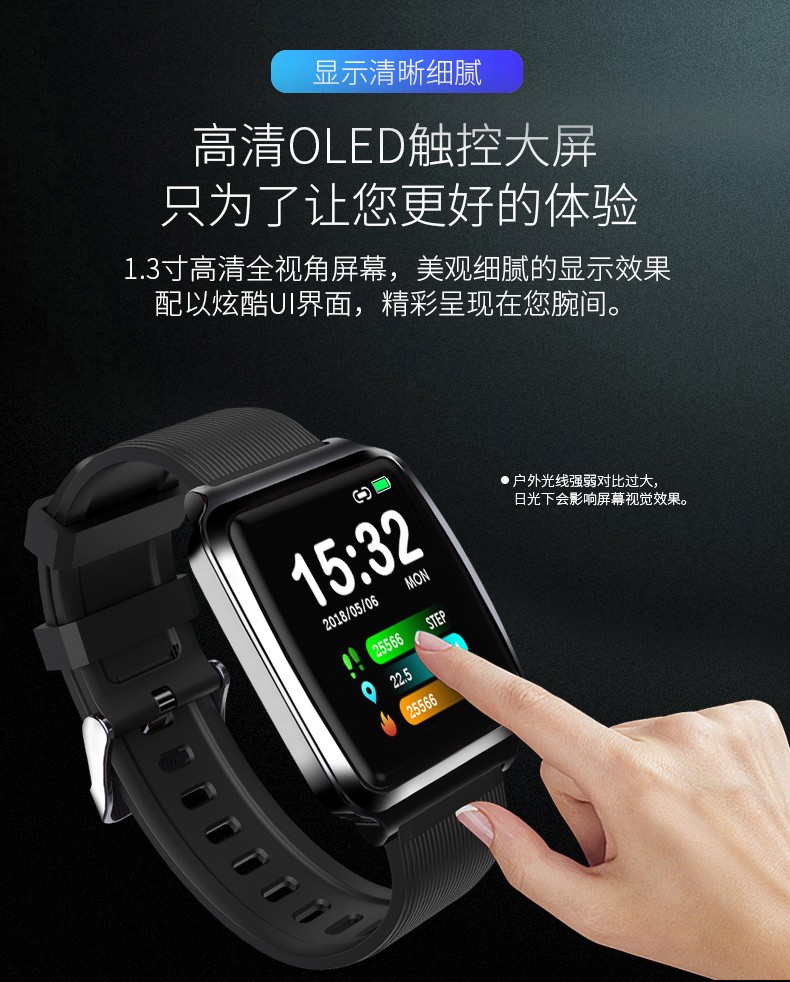 Temperature-measuring smartwatch detail image 4