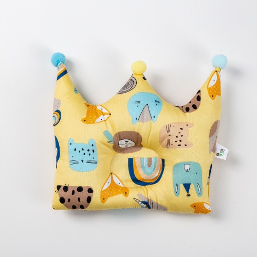 星韵宝卡通定型枕皇冠宝宝棉枕定型枕婴儿枕头防偏头枕卡通宝宝枕详情图2