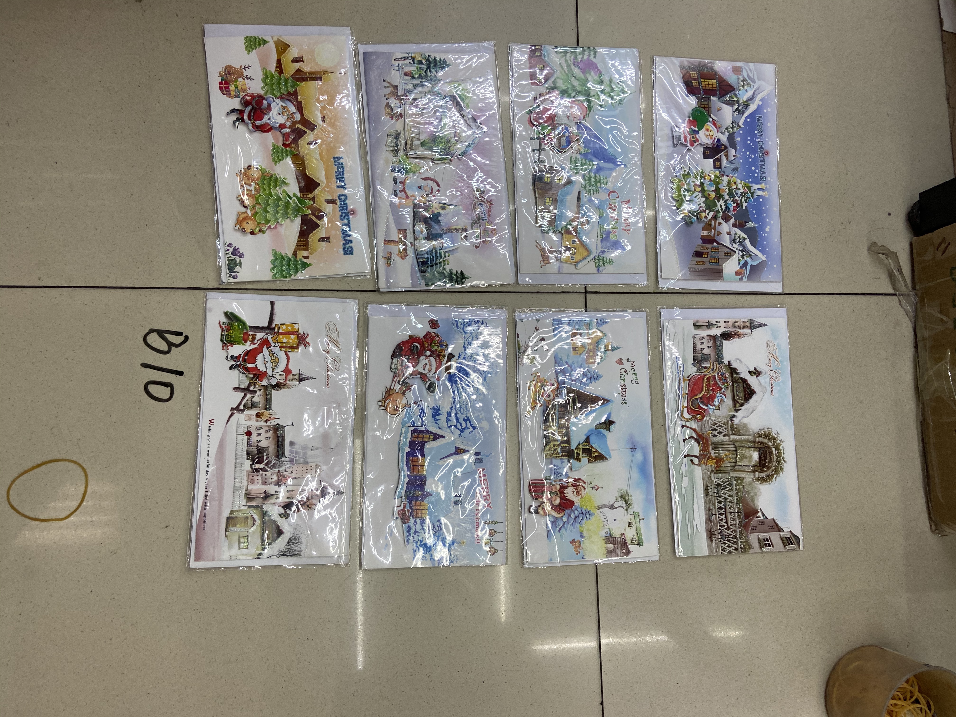 圣诞平卡贺卡批发销售礼品贺卡详情图7