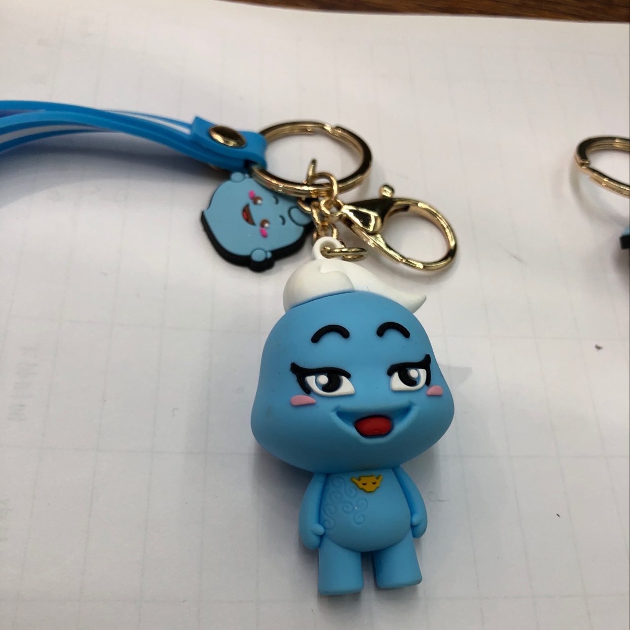 嘟嘟蓝精灵公仔钥匙扣