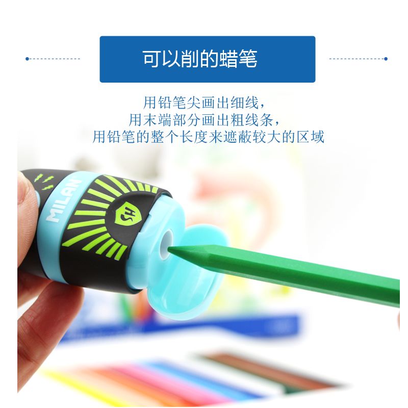 Spanish MILAN 12-color pen-shaped crayon 80013 Specification image
