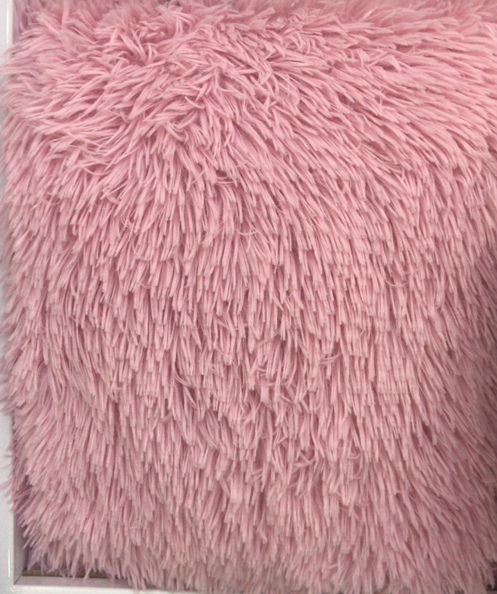 Long plush fabric throw pillow ins warm cushion