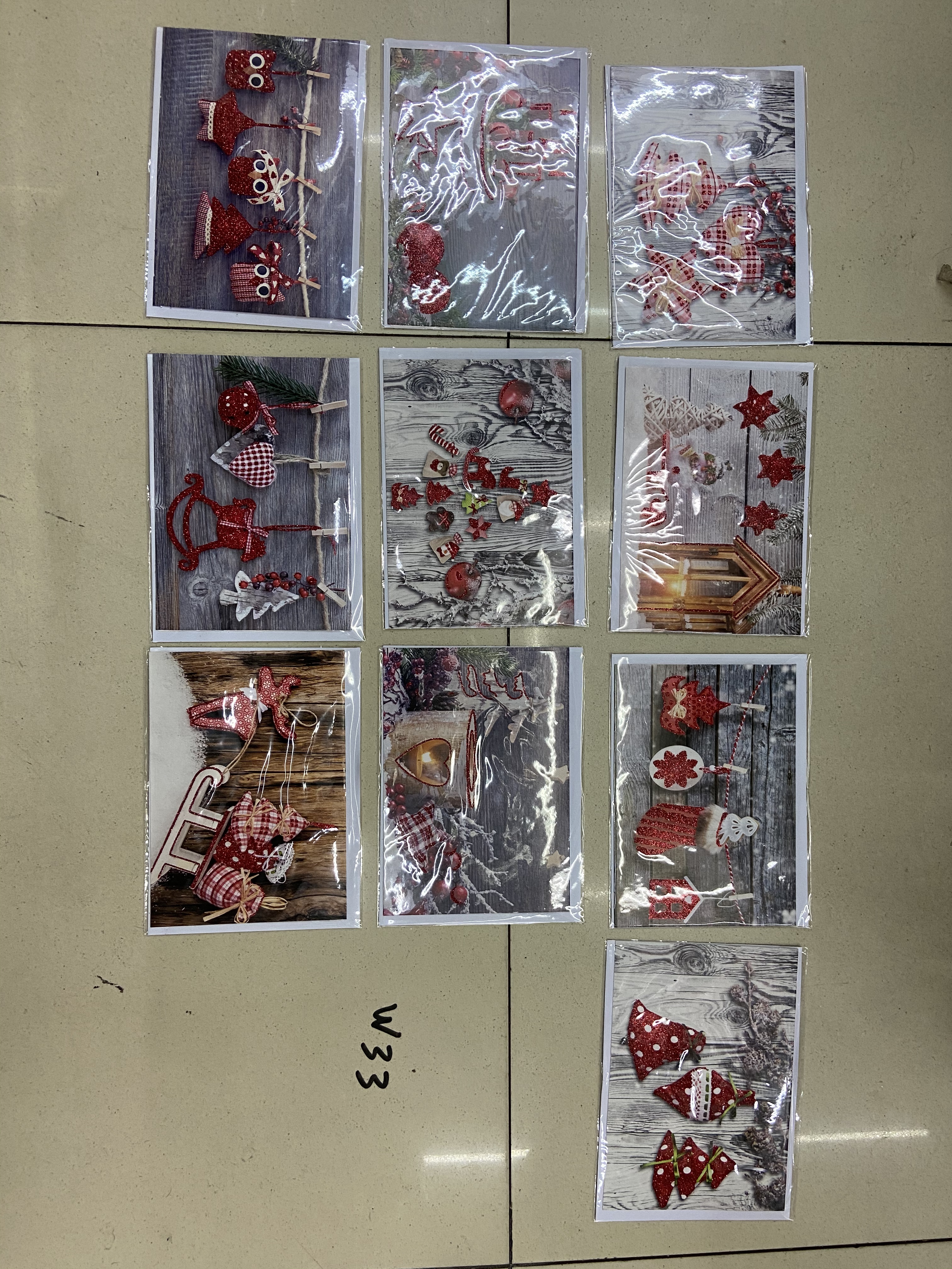 圣诞平卡贺卡批发销售礼品贺卡详情图2