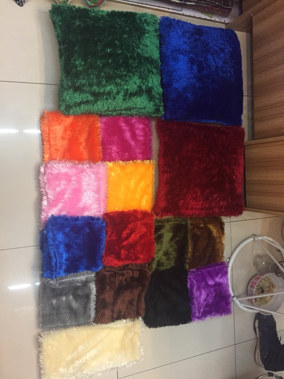 Glitter pile pillow thumbnail