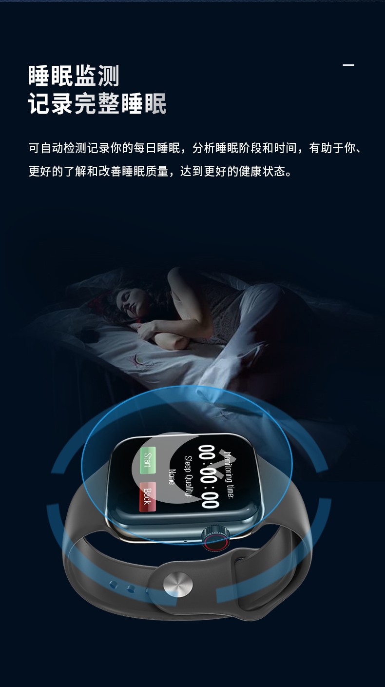 Insert a SIM card and support IOS and ANDROID mobile phone apps for the smartwatch K10 detail image 8