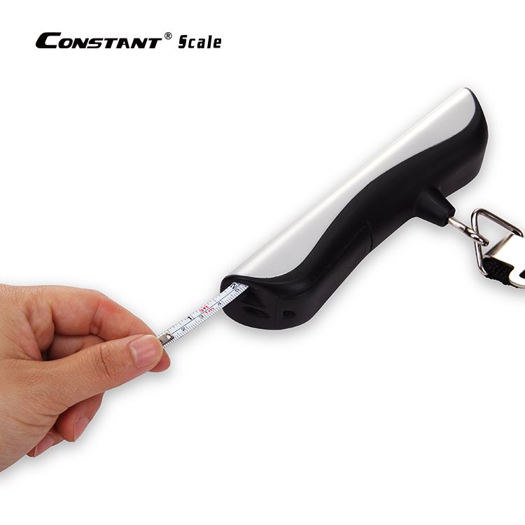 14192-704E优质快递精准带卷尺背光电子行李秤手提便携迷你50kg旅行电子秤产品图