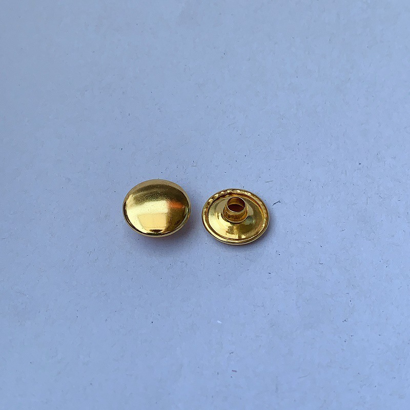 工厂直销金属铆钉 规格齐全3mm-18mm子母帽钉 防锈单双面黄铜撞钉详情图6