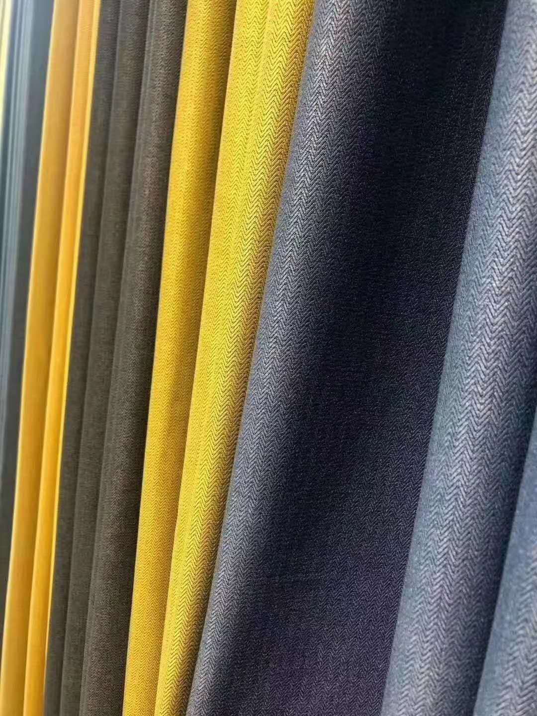 Nordic light luxury shading curtain simple modern living room high-end atmosphere splicing new matching color bedroom CL0167 thumbnail