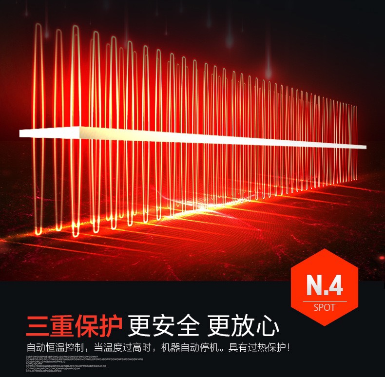 小白经典取暖器 办公室桌面暖风机 家用立卧两用电取暖器礼品详情图5