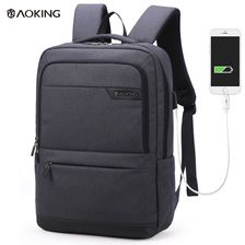 USB充电防水舒适商务背包男士学校背包带卡袋
