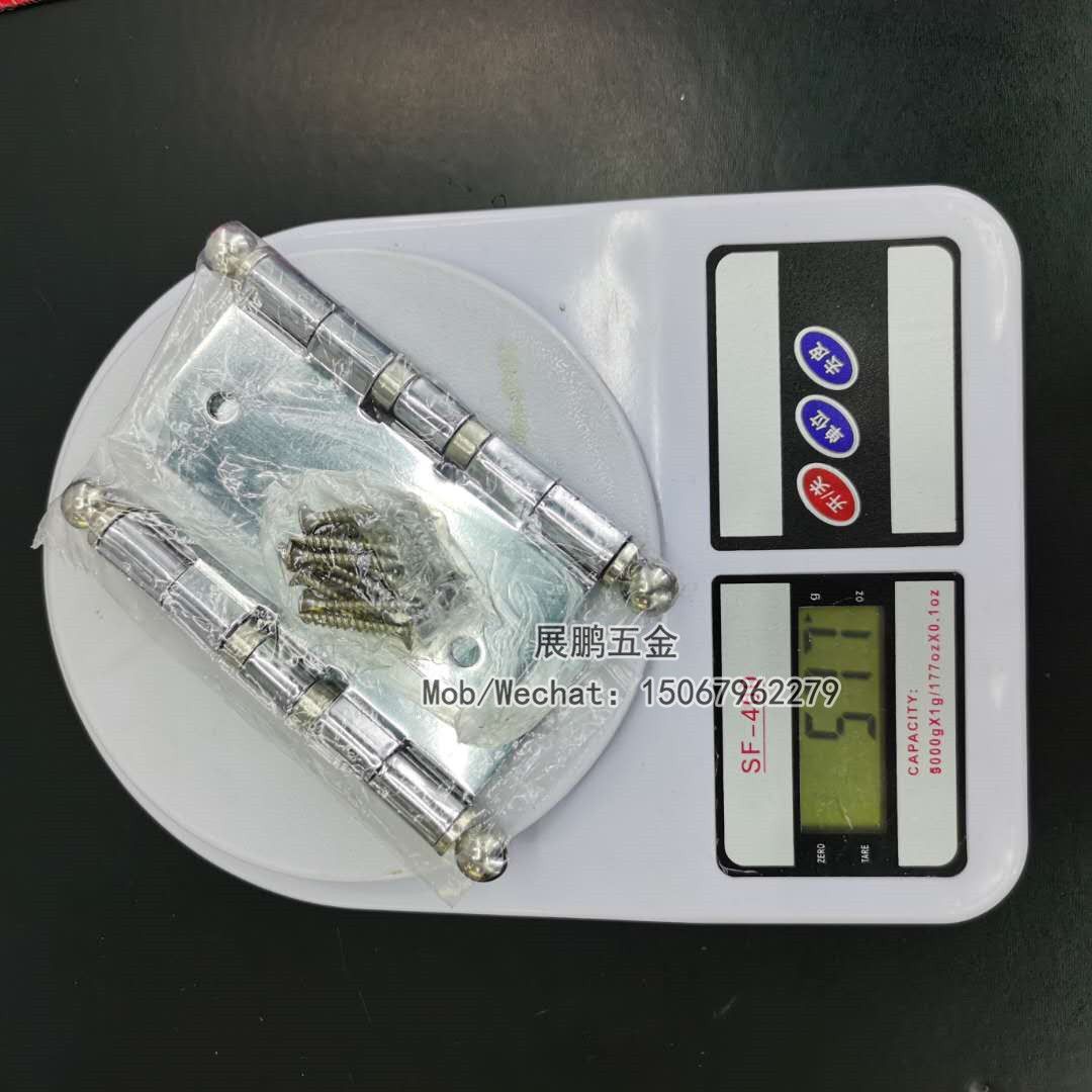 Big ball head hinge 4 inch thick ball head door and window hardware fittings Specification drawing