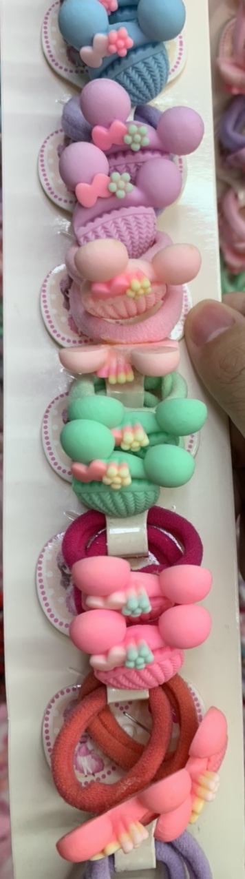 新款布艺发圈儿童可爱女童专用发卡毛巾圈不伤发