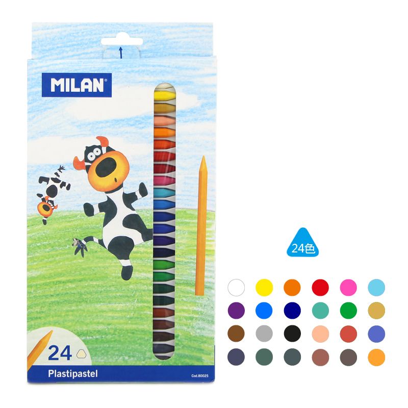 西班牙MILAN 24色笔形蜡笔 80025