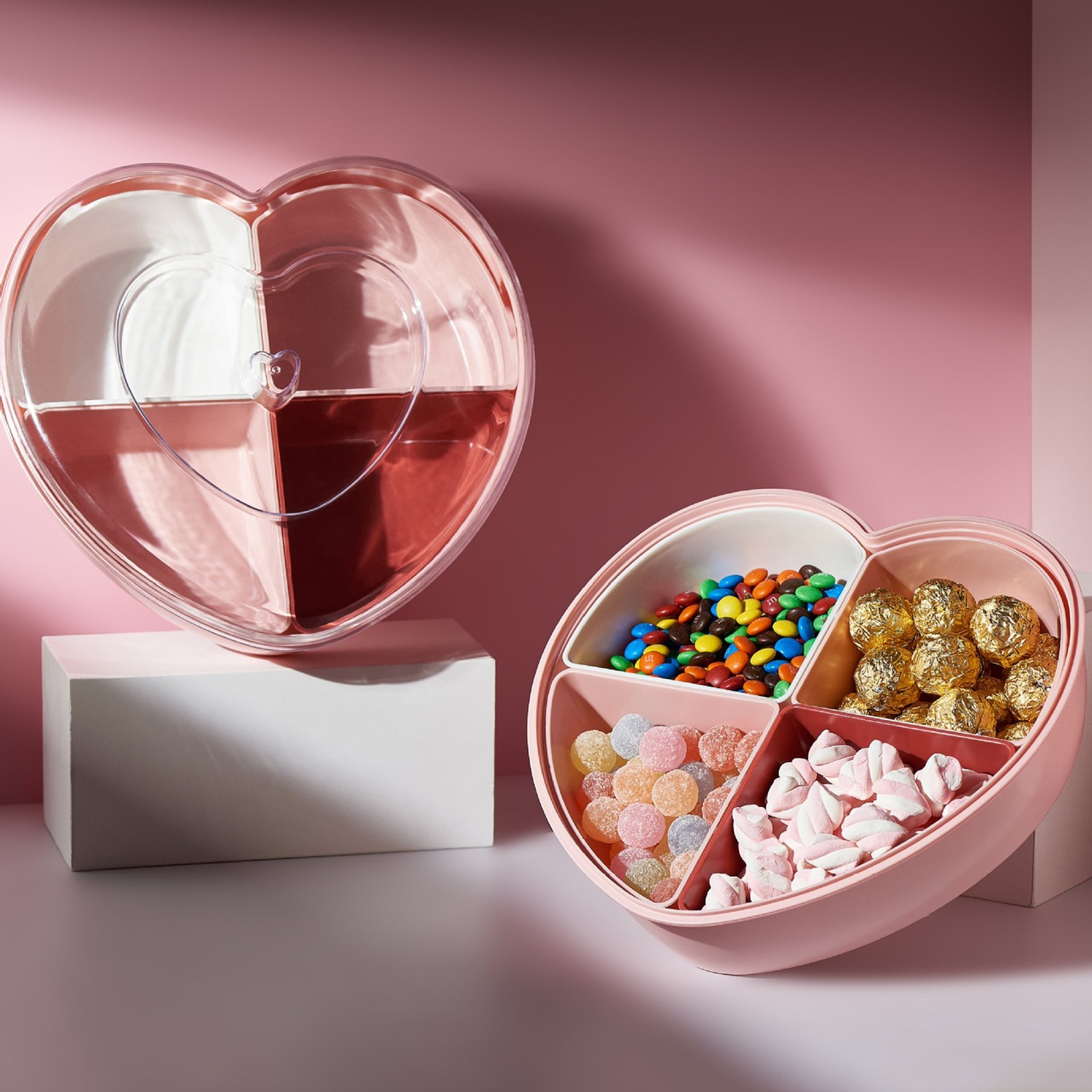 Plastic lazy fruit bowl Wedding candy box Snack melon seeds fruit box wedding thumbnail