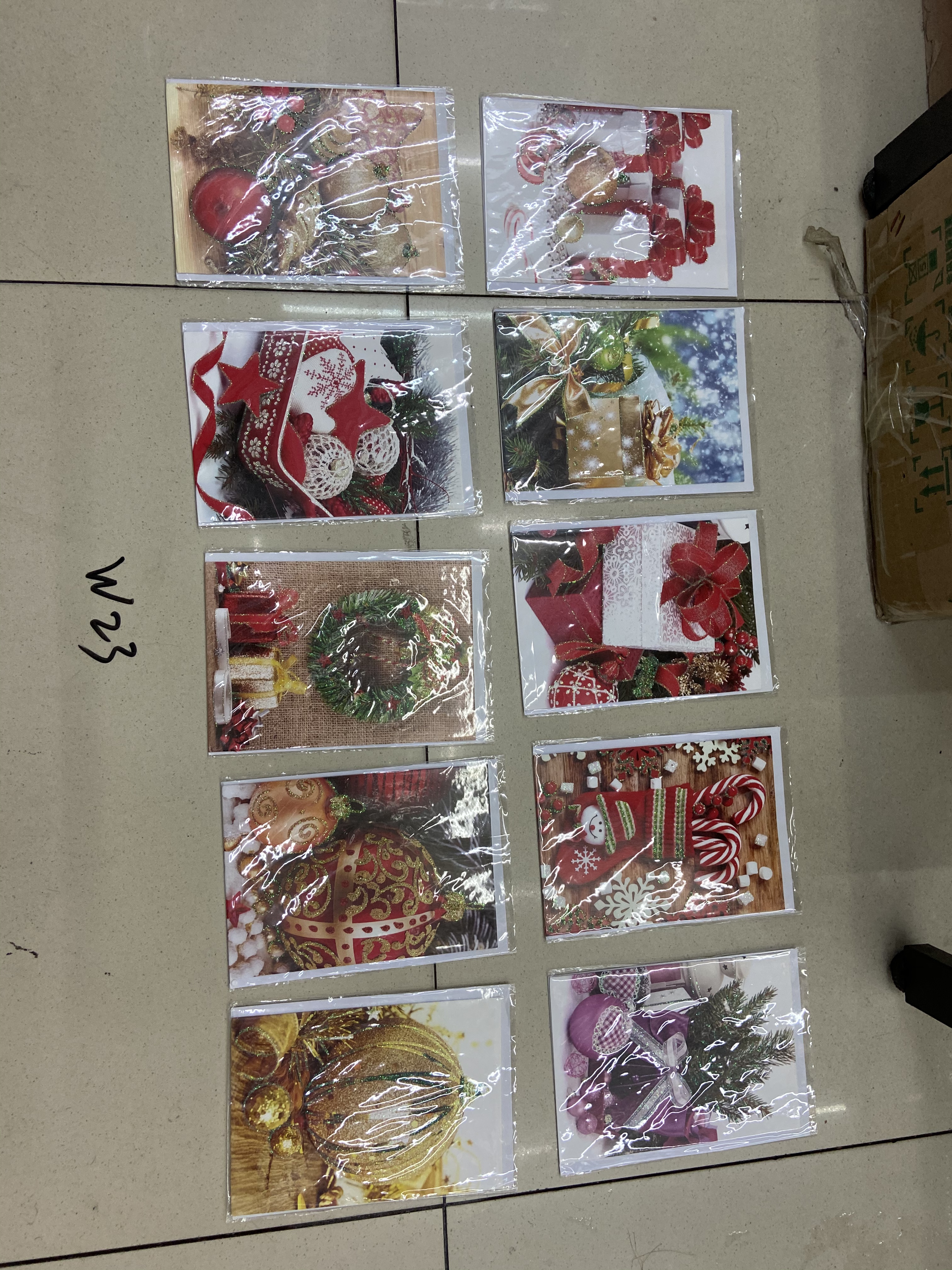 圣诞平卡贺卡批发销售礼品贺卡详情图1