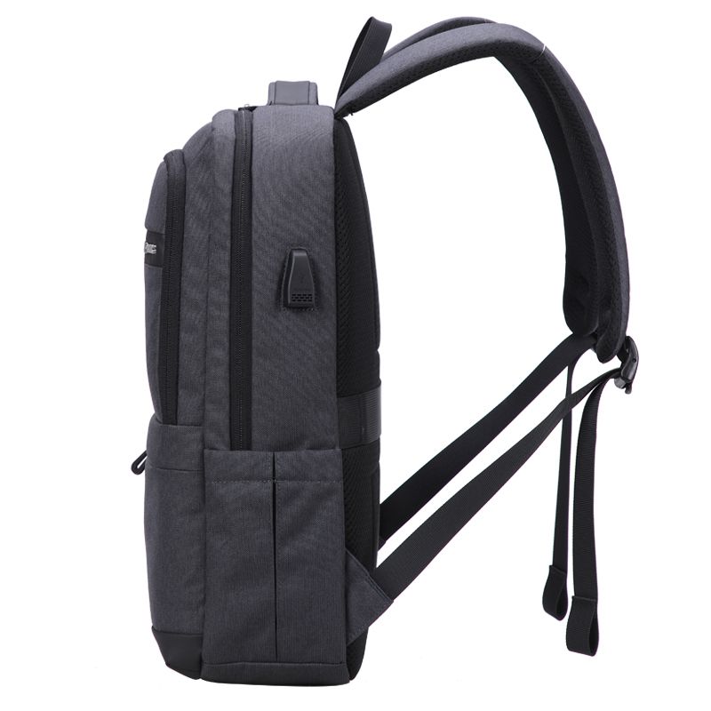 USB充电防水舒适商务背包男士学校背包带卡袋详情图6