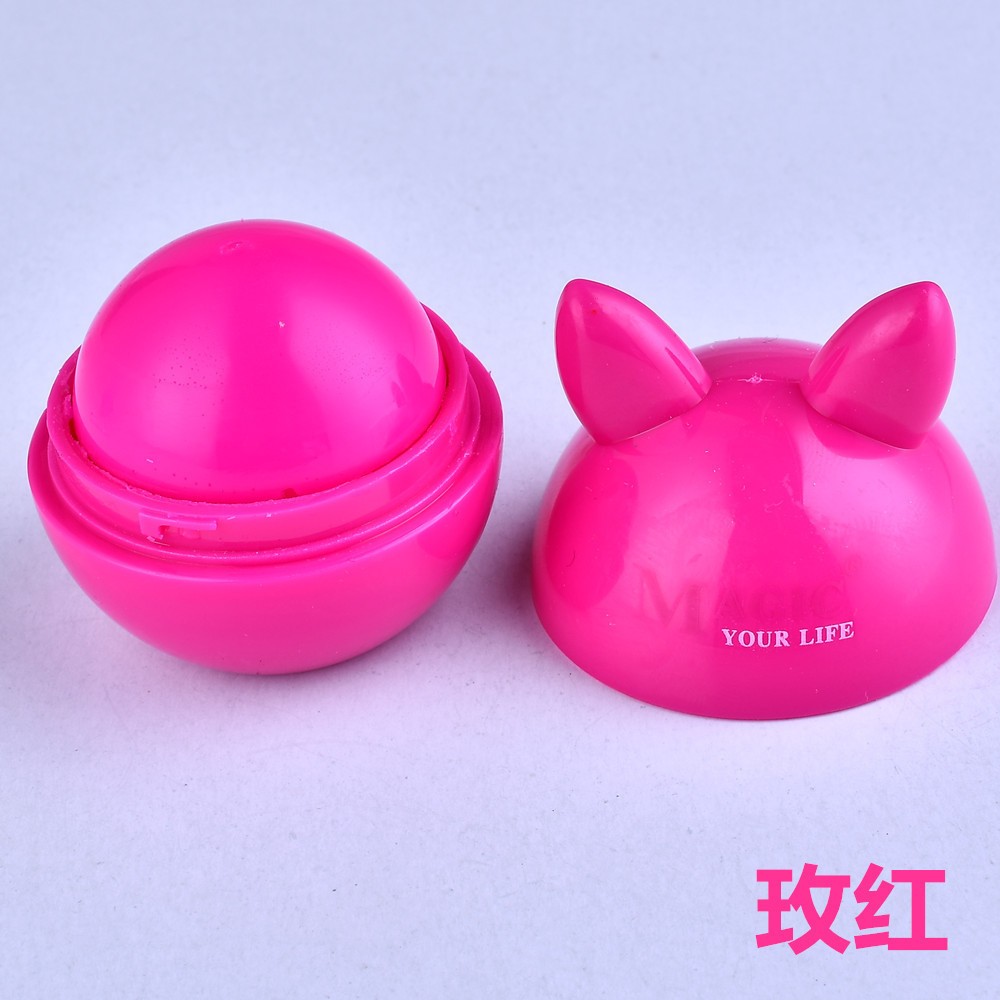 享姿新款水果味唇膏兔子润唇膏补水保湿球形唇蜜详情图5