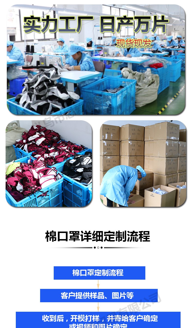 工厂直销新款圣诞节3D印花防尘挂耳式纯棉内里透气口罩定制跨境详情图5