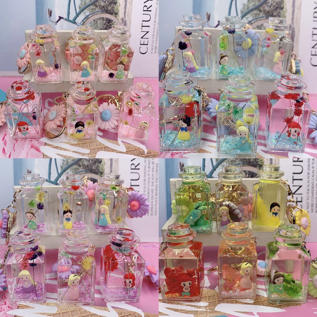 Keychain acrylic liquid cartoon Application Scenario
