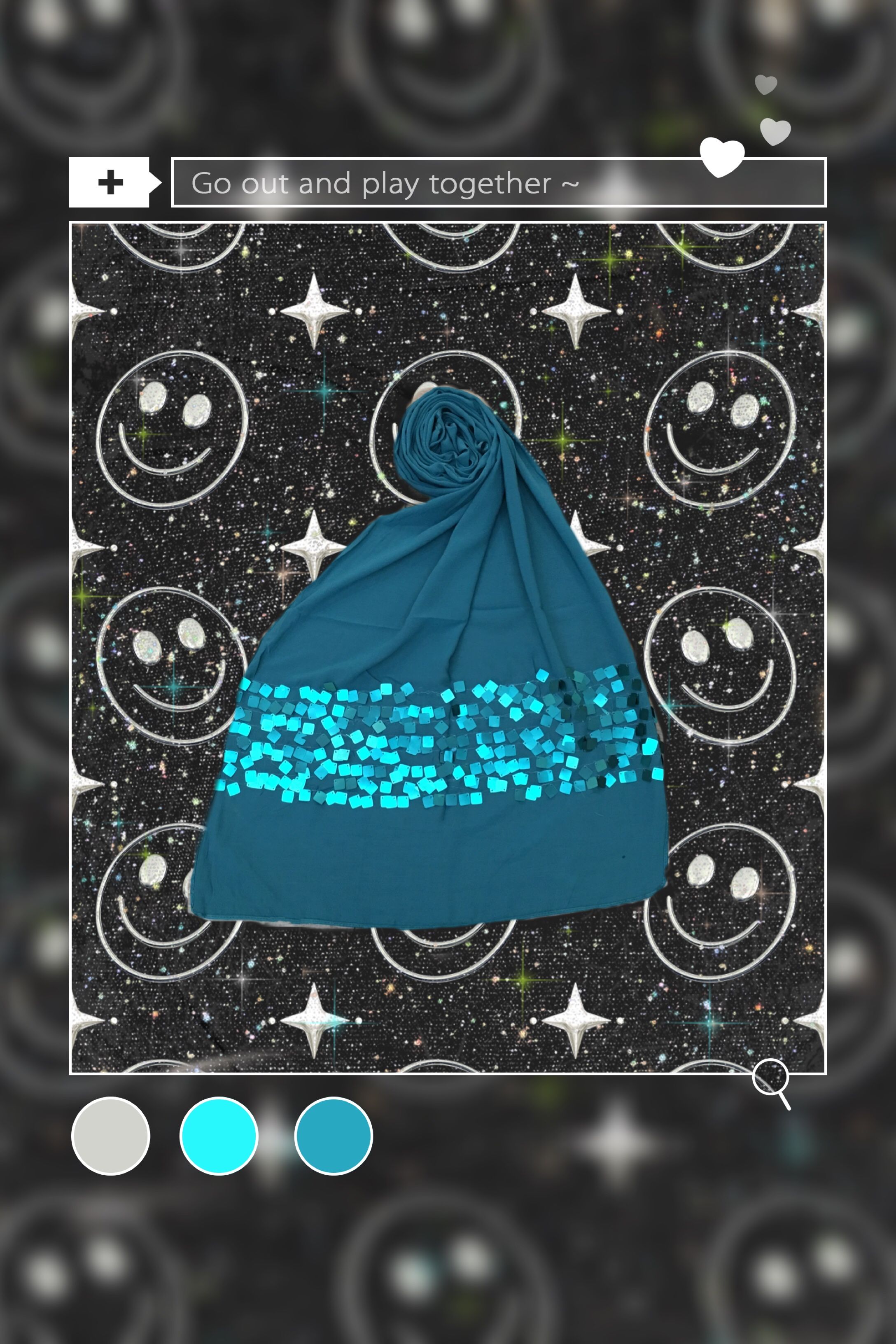 Big sequin scarf 14