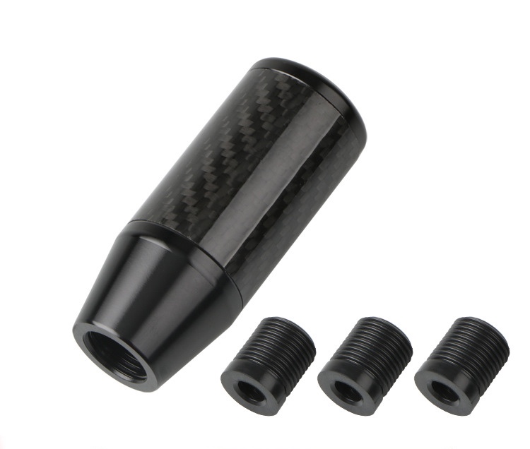 可拆卸碳纤维排挡头9CM 汽车通用内饰变速杆 铝合金波棍头