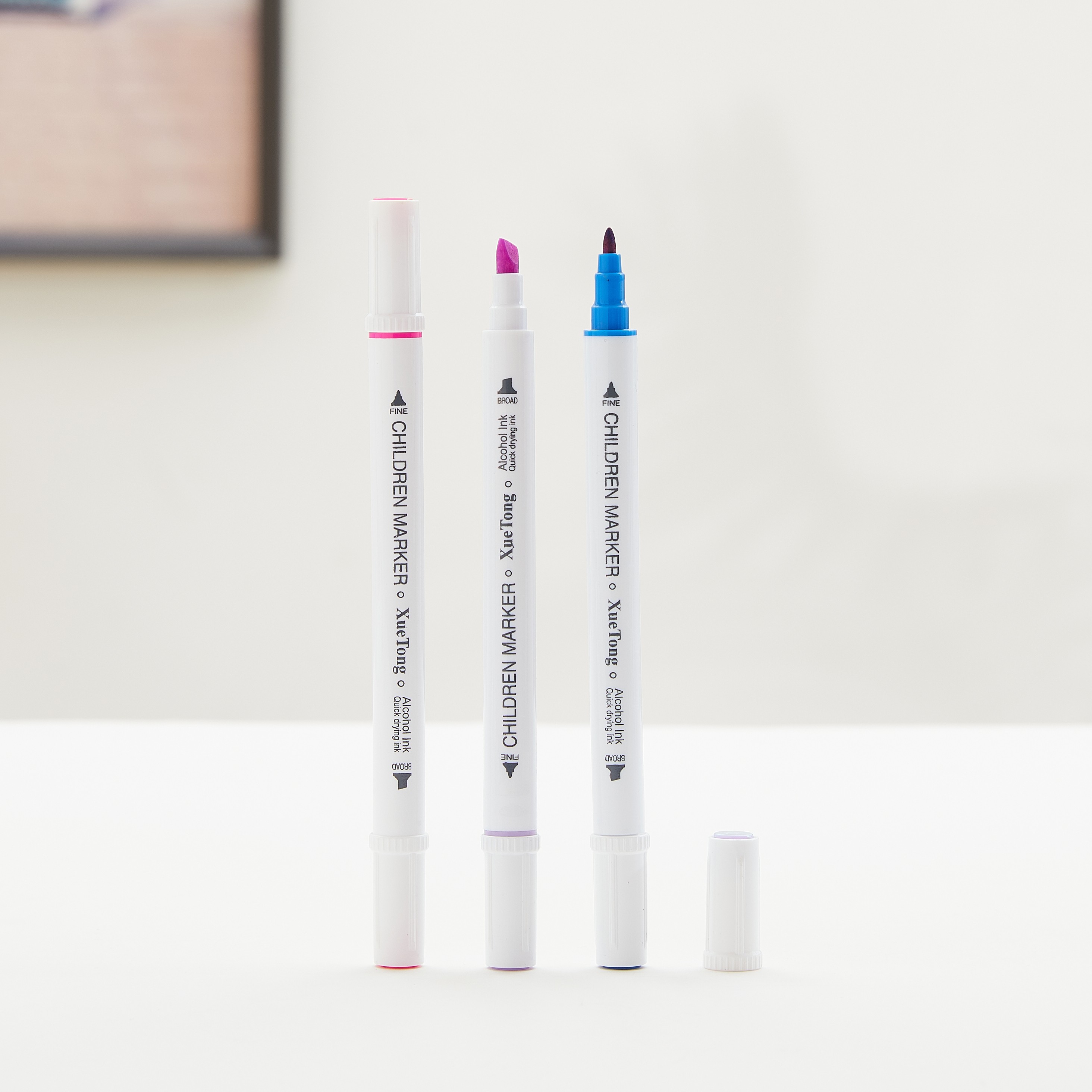 Factory Direct Sales To Students Double Head Round Pole Marker Bulk Pen Student Painting Wholesale full figure