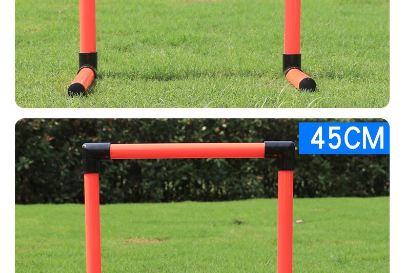 Bolded Hurdling Football Training Aids Specification drawing