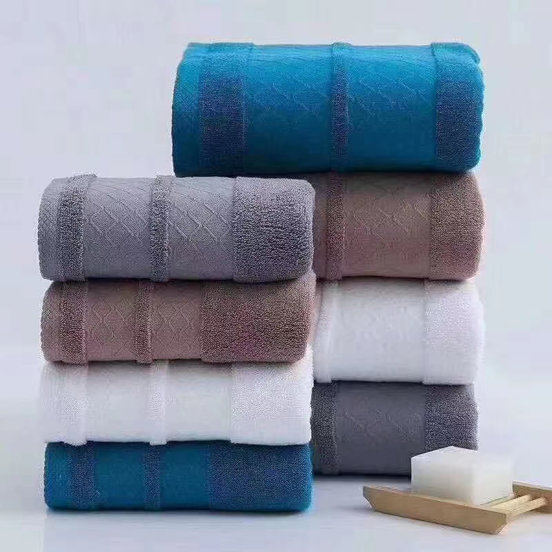 纯棉素色提段毛巾详情图1