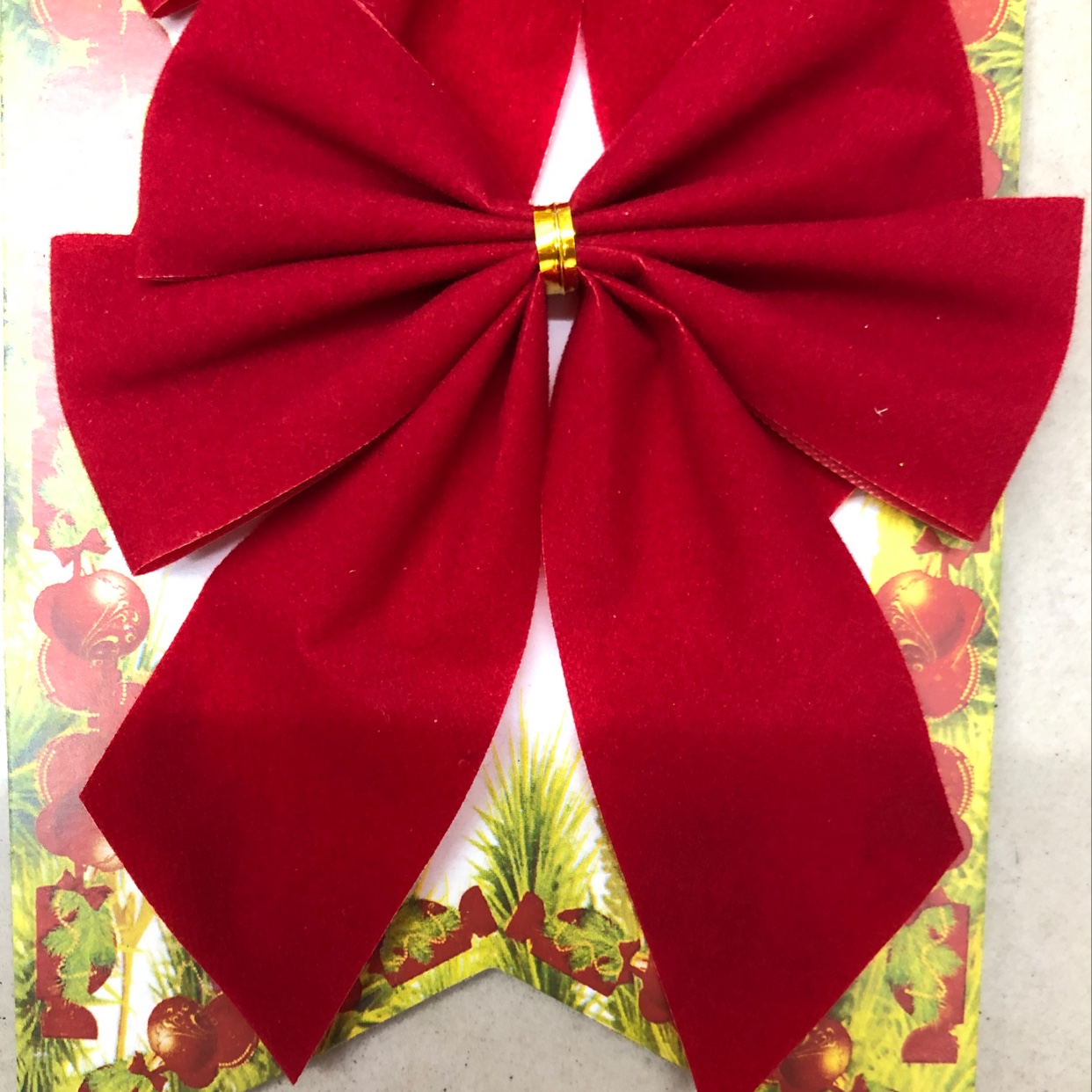 Christmas decorative pendants, bright red bows, large bows, colorful bows, decorative bows, Christmas decorative bows, new products, direct sales from the bow manufacturer, support customization, and color selection as required details Picture