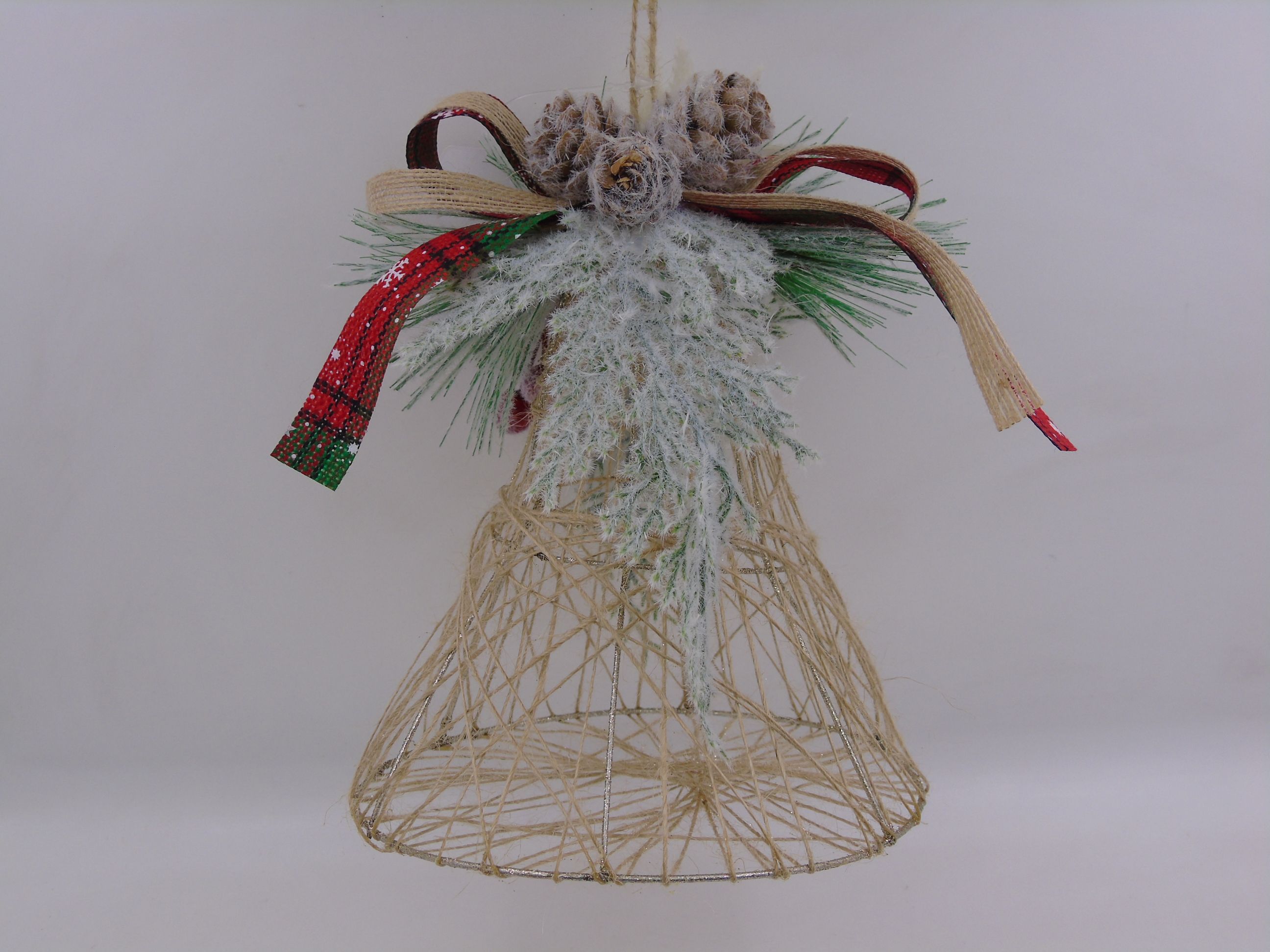 15x19CM single package Christmas winding wire 3d bell cuttings (price is 1 piece without postage) thumbnail