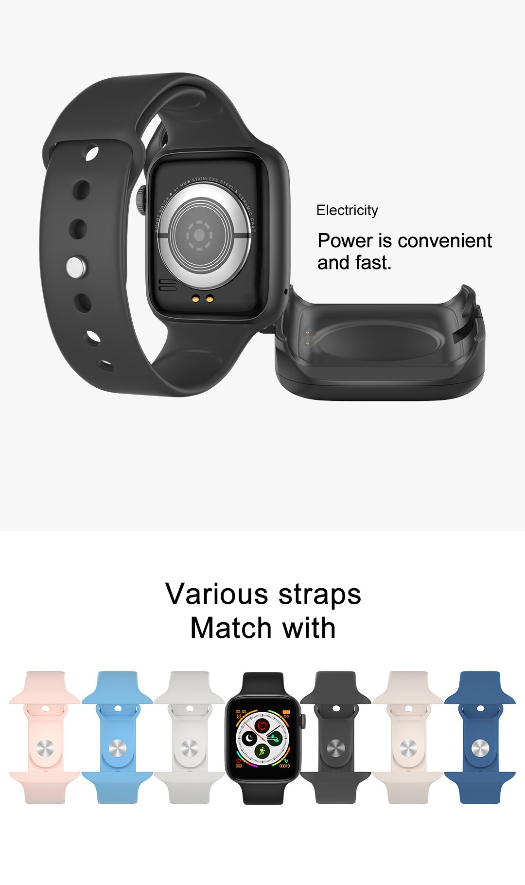 Temperature-measuring smartwatch, Bluetooth smartwatch FT80 detail image 7