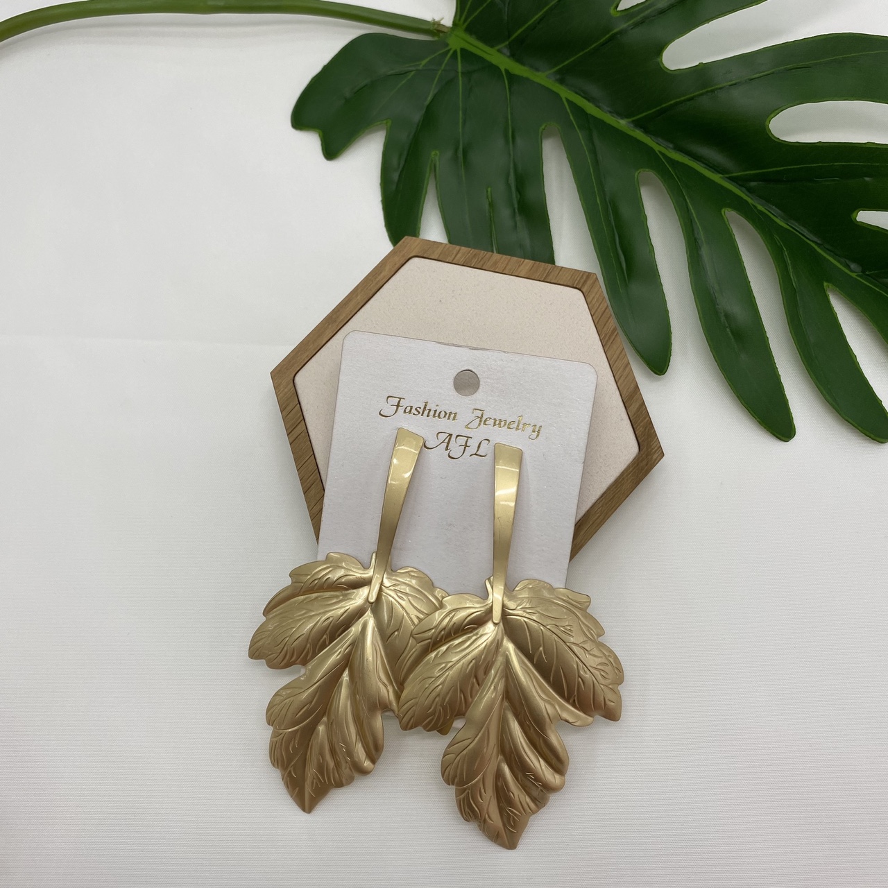 欧美时尚潮流耳环树叶耳环