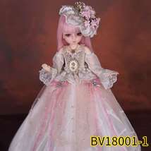 多丽丝凯蒂娃娃衣服45cm 4分BJD娃娃换装衣服公主SD娃娃  婚纱裙子