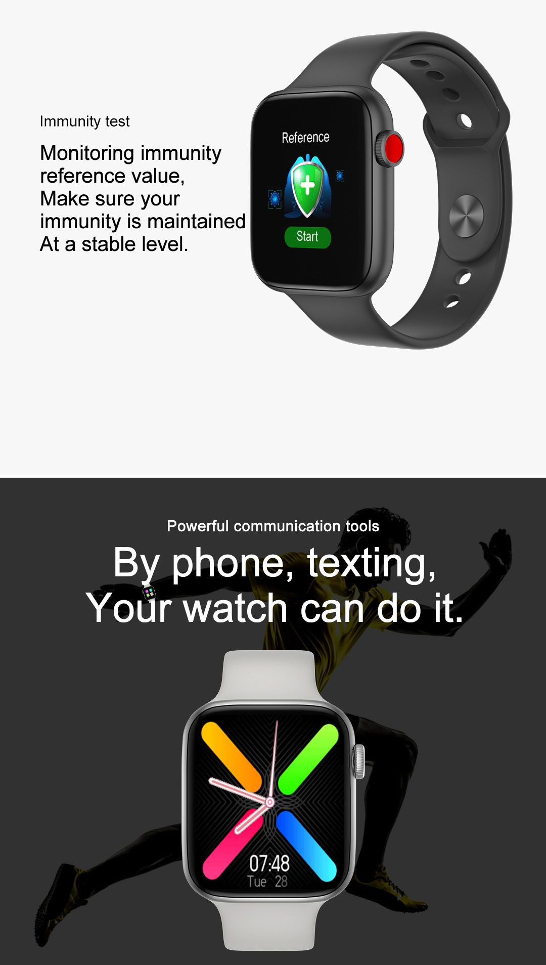 Temperature-measuring smartwatch, Bluetooth smartwatch FT80 Application Scenario
