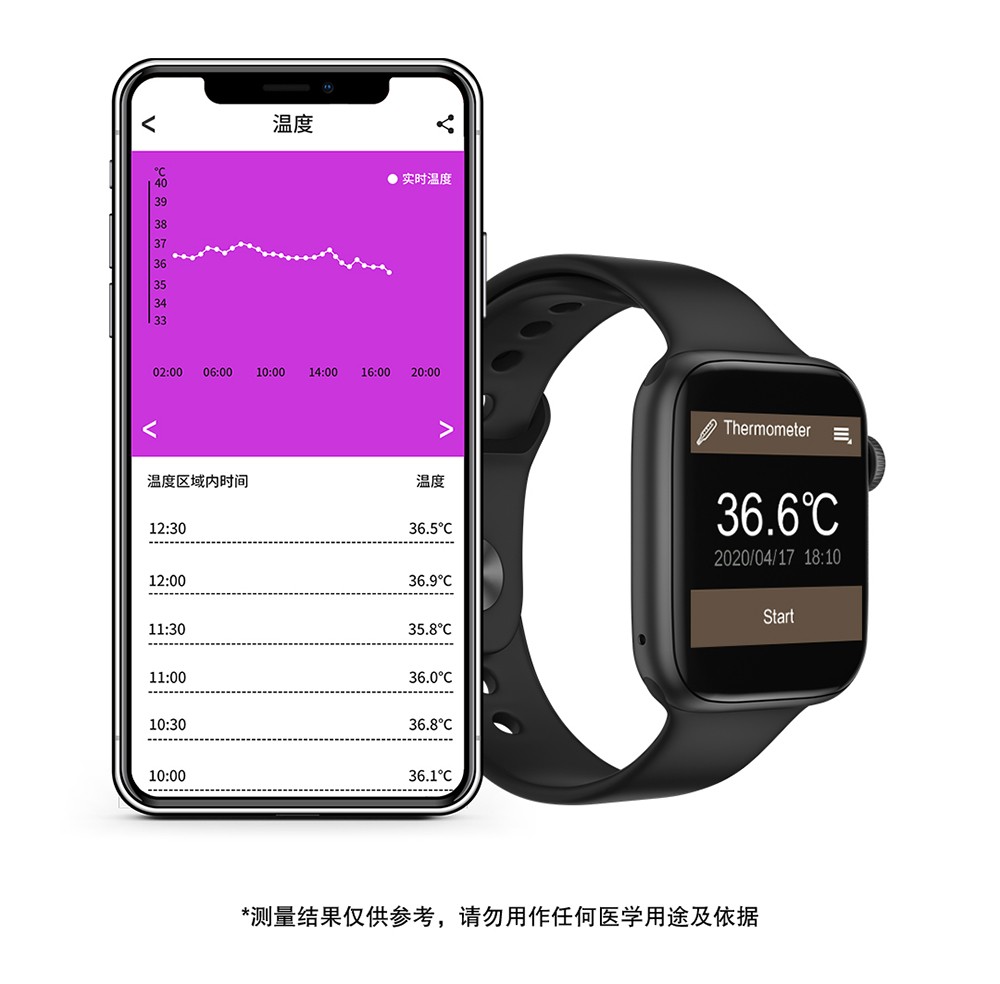 Temperature-measuring smartwatch, Bluetooth smartwatch FT50 detail image 5