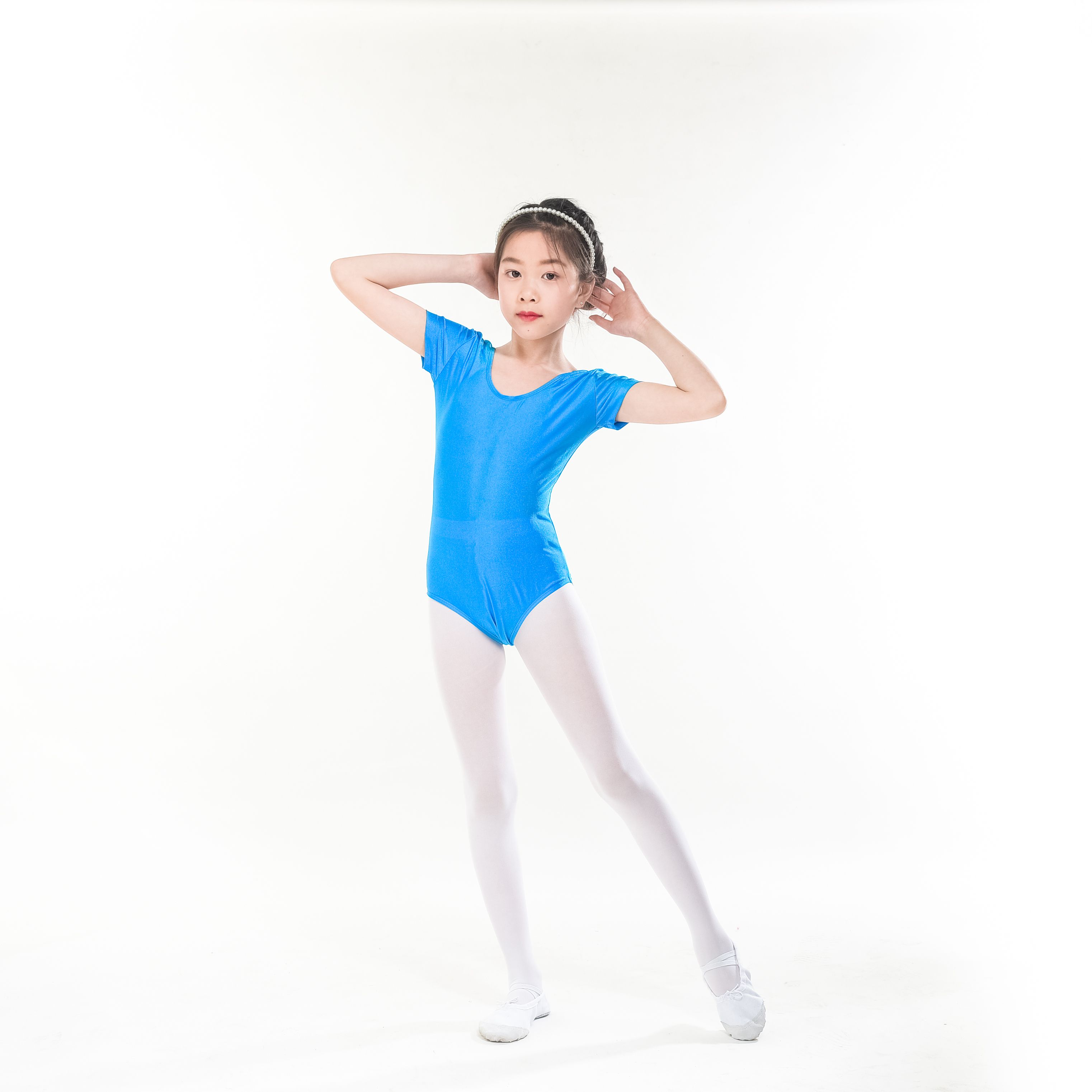 Children  brocade short sleeve jumpsuit dance suit   training suit    physique suit   crotch can be opened thumbnail