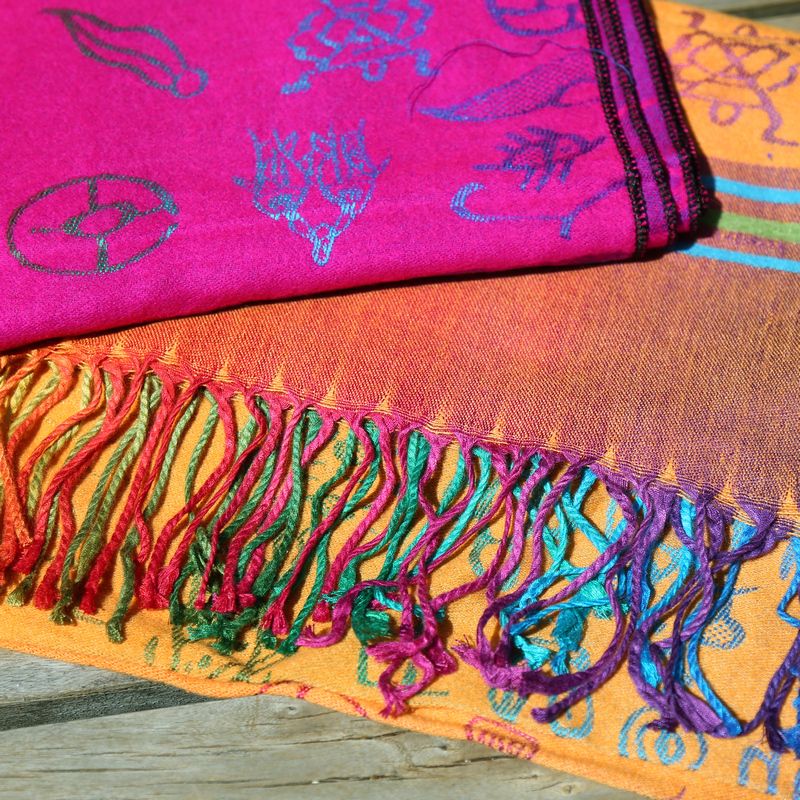 Spring Ladies Hundred Feather Organza Jacquard Embroidered Scarf Beach Scarf High