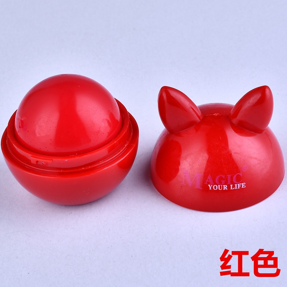 享姿新款水果味唇膏兔子润唇膏补水保湿球形唇蜜详情图4