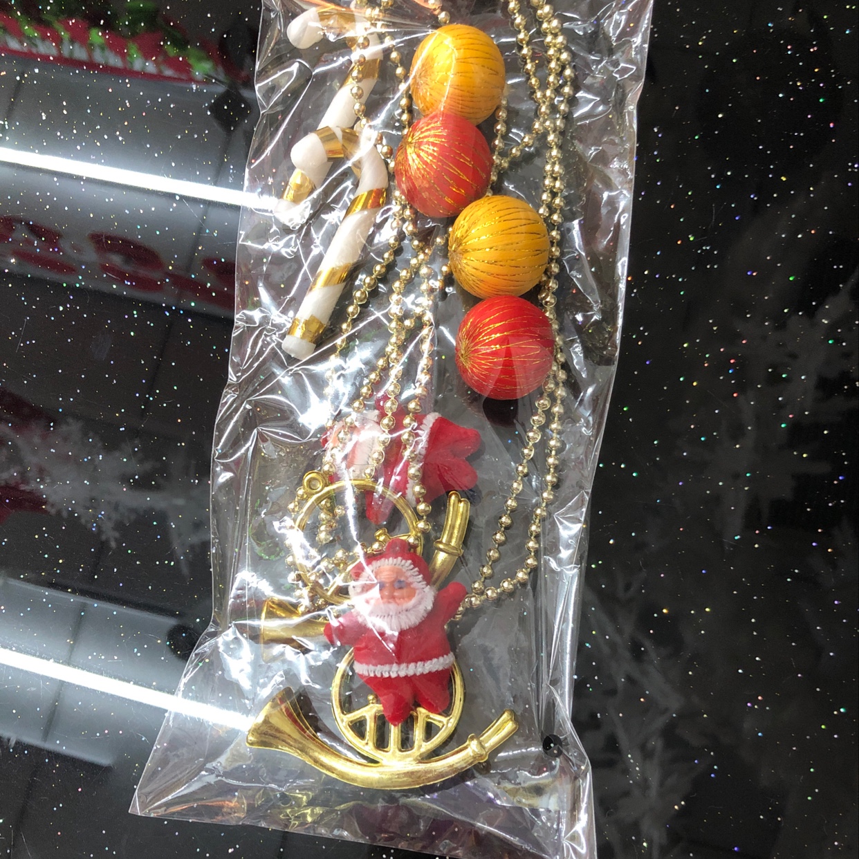 Christmas decoration three-clock pendants, large three-clock pendants, small three-clock pendants. Factory direct sales. Adjustable length and size. Professional production and development. Available for negotiation Item Picture
