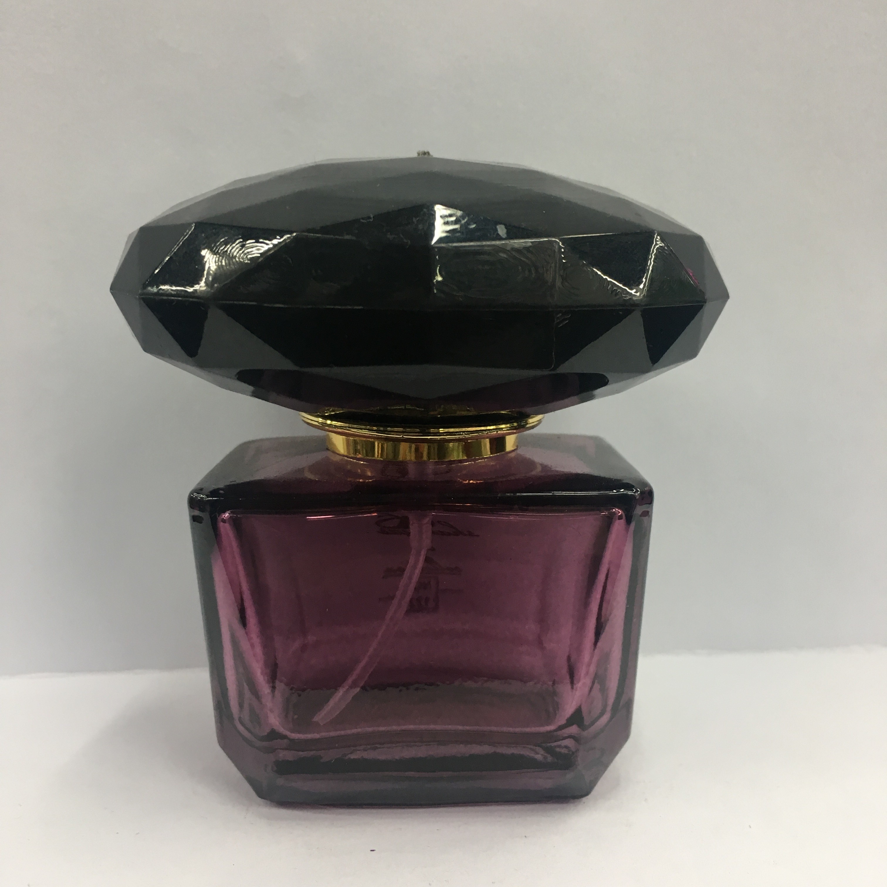 30ml新款玻璃香水瓶紫色典雅方形大头香水分装瓶详情1