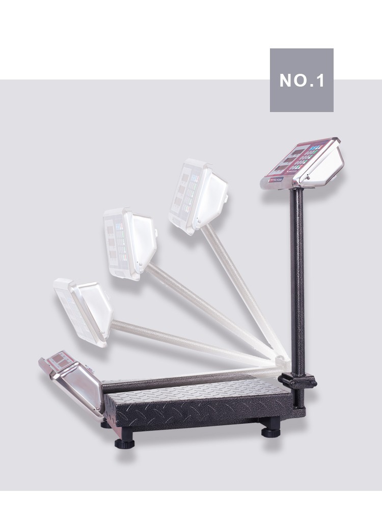 14192-430F pricing scale CAMRYJE62ZB weighing scale with corrugated steel surface and stainless steel head, wholesale electronic platform scale 300kg detail image 2