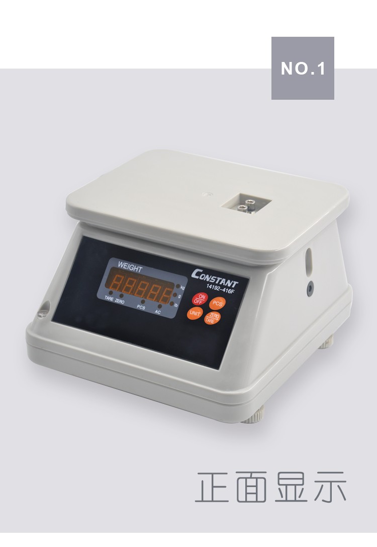 14192-416F electronic scale, red letter waterproof scale, eagle scale, 3-30kg platform scale, battery-powered weighing seafood scale detail image 3