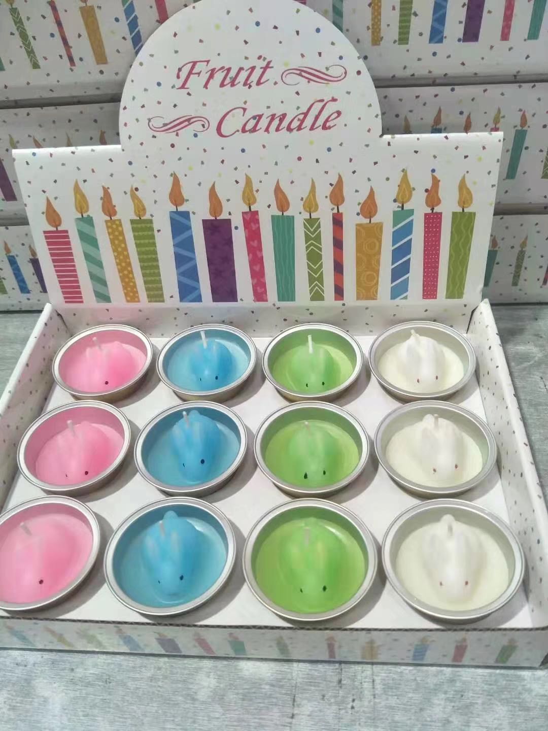 12pcs工艺蜡烛白底实物图