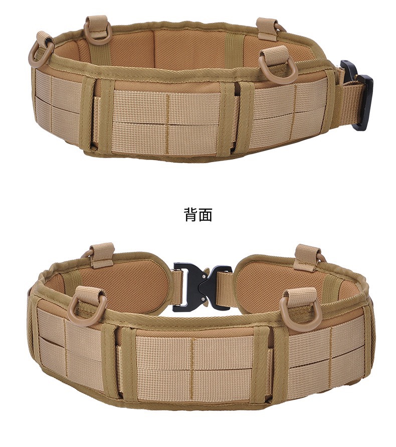户外战术塑料悬挂molle系统军迷CS战术牛津布训练骑行战术腰封  可组装腰包等配件详情图7