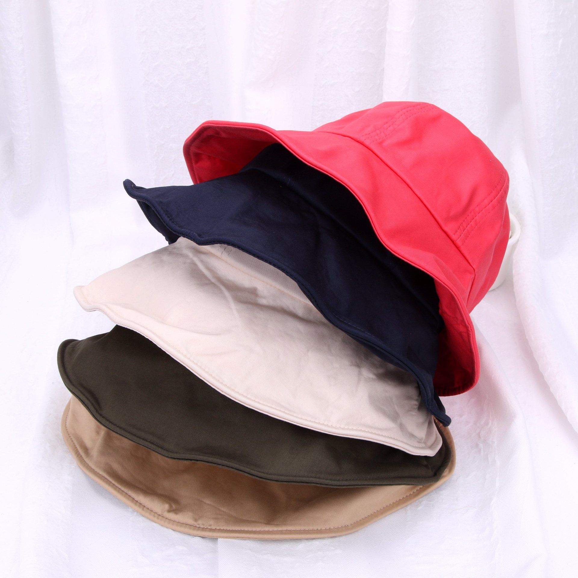 Fisherman hat Japanese cotton dome basin lotus rim hat sunshade sunscreen fisherman hat hat men's and women's wholesale