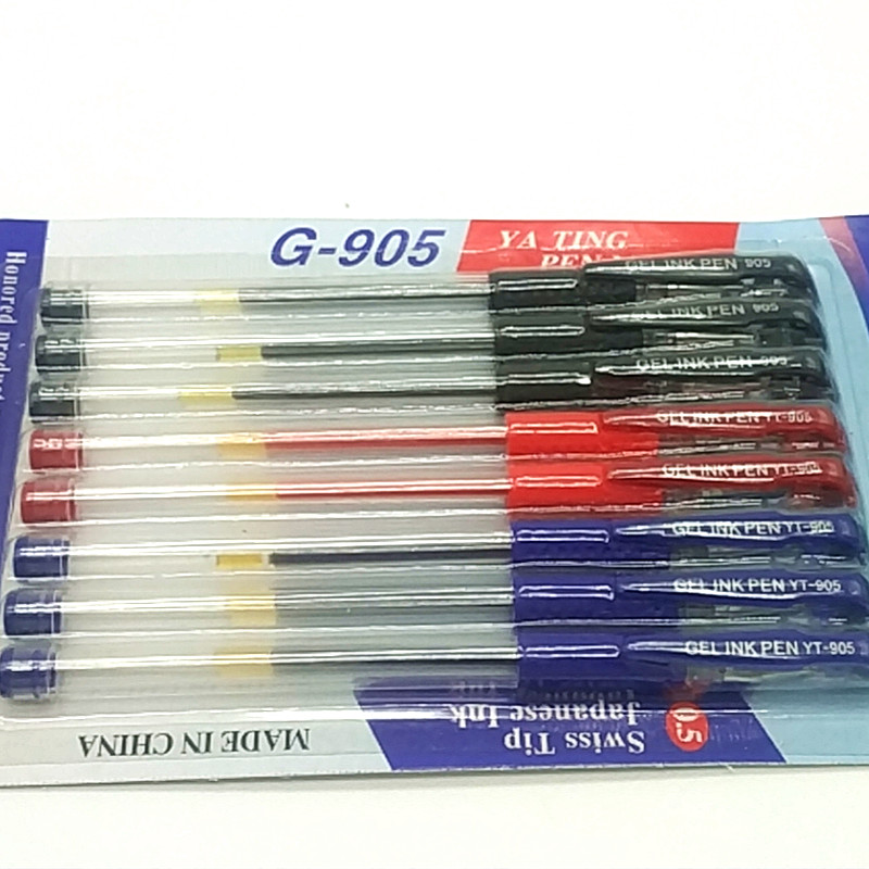 Wholesale of 8-piece card-absorbing gel pens with a diameter of 0.5mm for office and student stationery details Picture