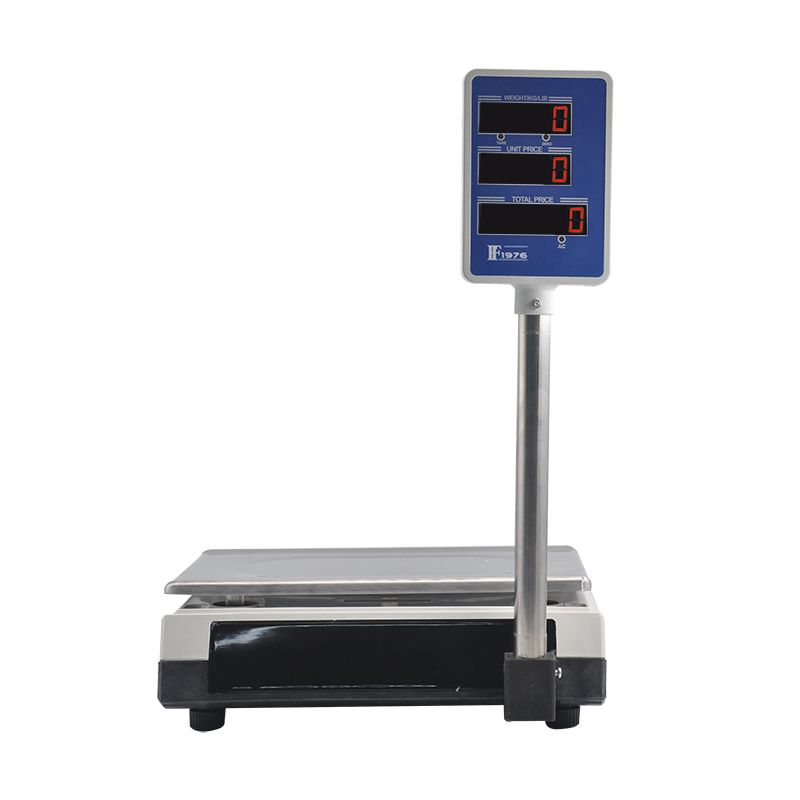 14191-475F electronic scale platform scale, commercial arm-mounted vertical pole scale, pricing scale, 40kg English version weighing details Picture