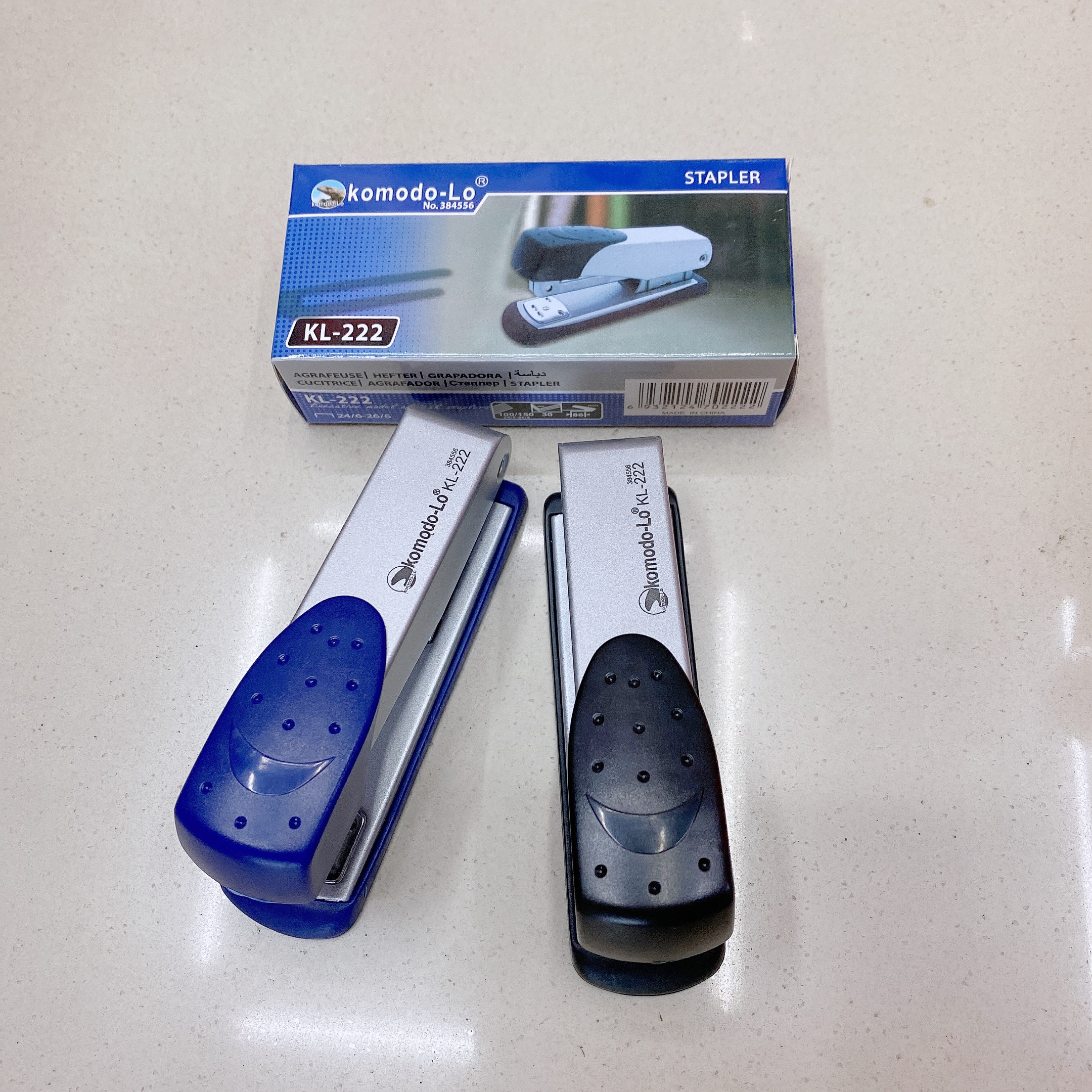 Factory direct sales stapler, student stapler, standard multi-functional office supplies, staples, labor-saving stapler, middle seam binding machine, KL-222 Specification image