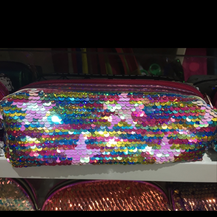 Octagon glitter pen case 7